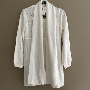 NWT Cream sweater dress and scarf